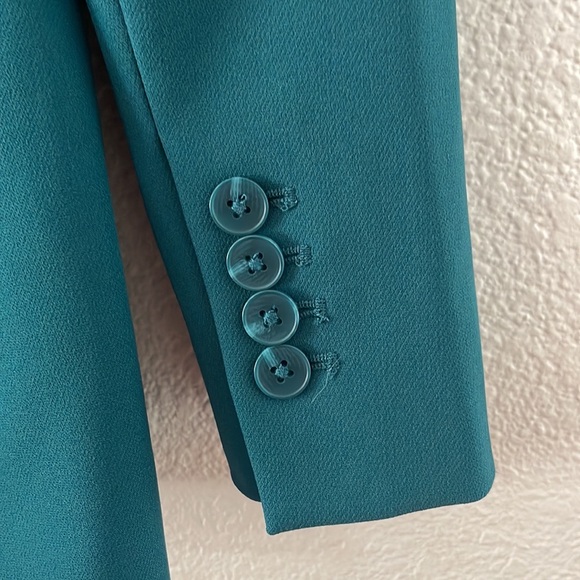EXPRESS TAILORED GREEN/DEEP TEAL WOMEN BLAZER SIZE XS - Picture 3 of 7